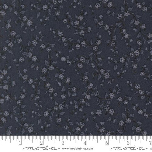 Stars And Stripes Vines Navy Blue - Quilt Fabric