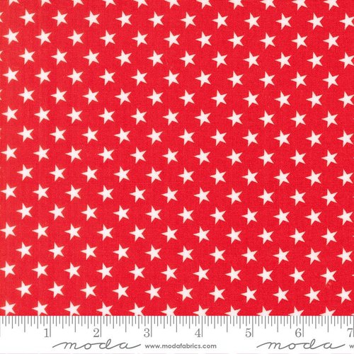 Stars And Stripes Stars Red - Quilt Fabric