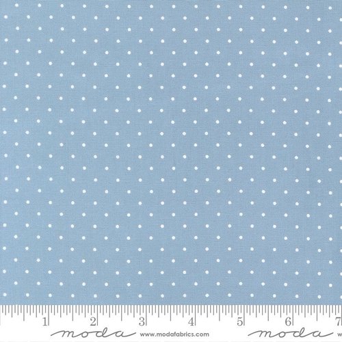 Stars And Stripes Dots Light Blue - Quilt Fabric