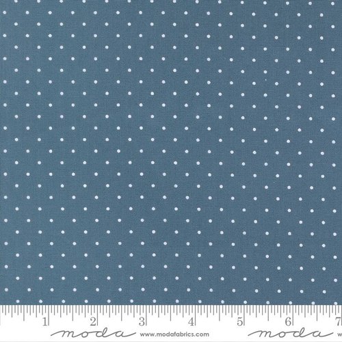 Stars And Stripes Dots Blue - Quilt Fabric