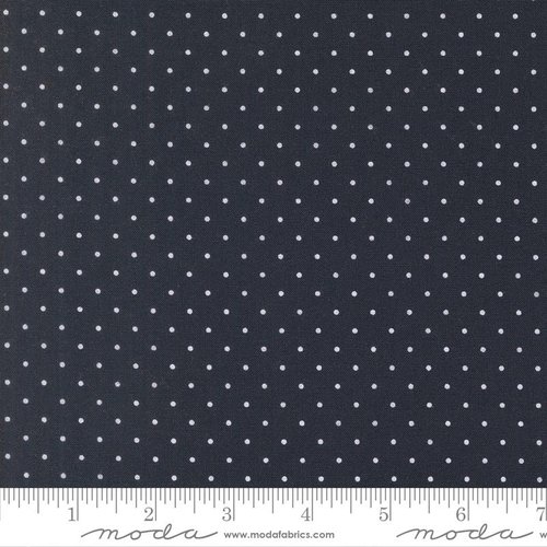 Stars And Stripes Dots Navy Blue - Quilt Fabric