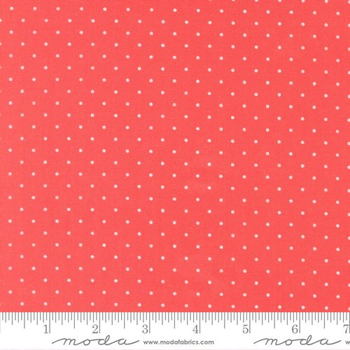 Stars And Stripes Dots Nantucket Red - Quilt Fabric