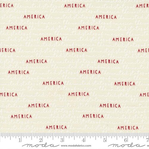 Stateside America Vanilla - Quilt Fabric