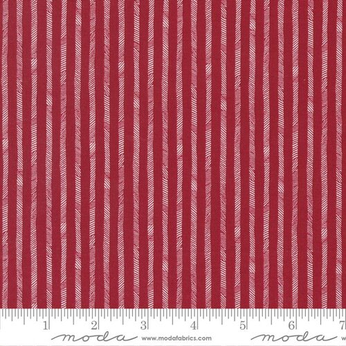 Stateside Stripes Apple Red - Stripes - Quilt Fabric