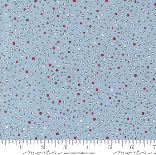 On Dasher Snowballs Frost - Quilt Fabric