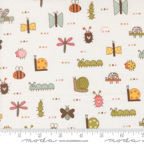 Bug Collector Insects Cloud - Quilt Fabric