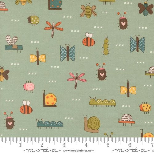 Bug Collector Insects Sky - Quilt Fabric