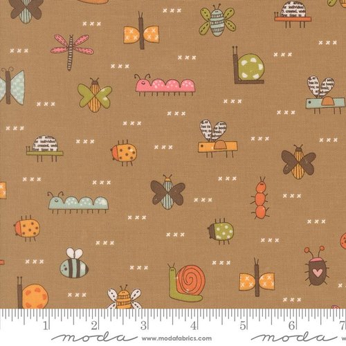 Bug Collector Insects Stone - Quilt Fabric