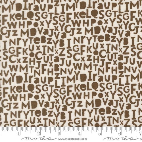 Bug Collector Letters Dirt - Quilt Fabric