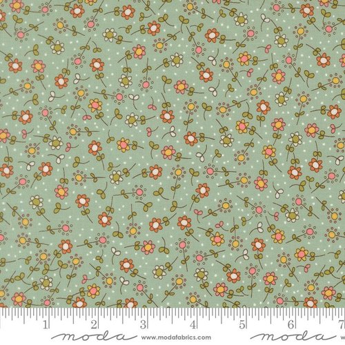 Bug Collector Flowers Sky - Quilt Fabric