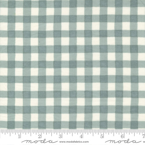 Happiness Blooms Eucalyptus - Forest Gingham - Quilt Fabric