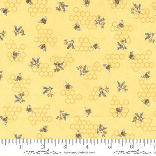 Bees and Lavender Blenders - Honey - Quilt Fabric