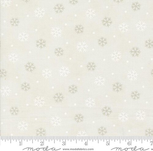Woodland Winter Snowflake - Snowy White - Quilt Fabric