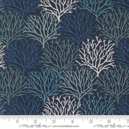 Seaside Coral Deep Sea - Quilt Fabric