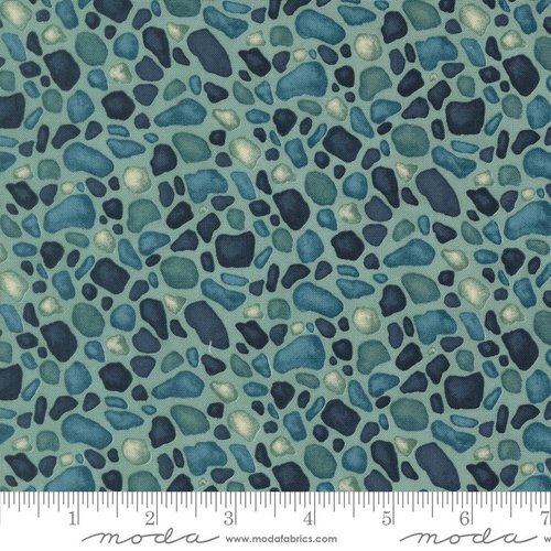 Seaside Stones Aqua - Quilt Fabric