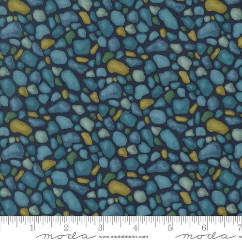 Seaside Stones Deep Sea - Quilt Fabric