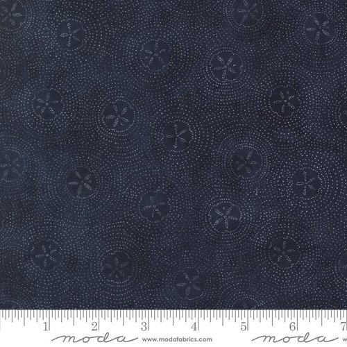 Seaside Sand Dollars Deep Sea - Quilt Fabric
