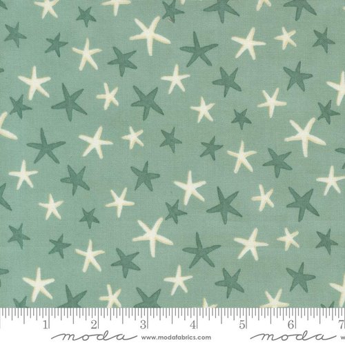Seaside Stars Aqua - Quilt Fabric