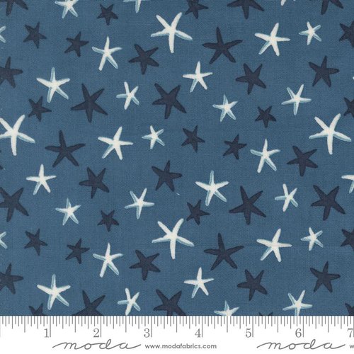 Seaside Stars Ocean Blue - Quilt Fabric