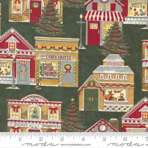 Shoppes On Main Evergreen - Quilt Fabric