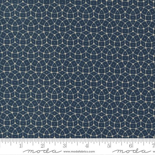 Back To Basics Blueberry - Mosaic Geometrics - Quilt Fabric