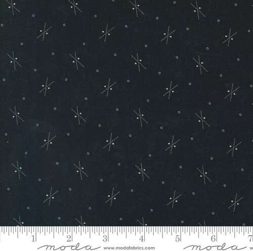 Blackbirds Nest Twigs - Black - Quilt Fabric