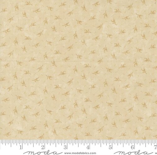 Blackbirds Nest Feathers - Tan Tonal - Quilt Fabric