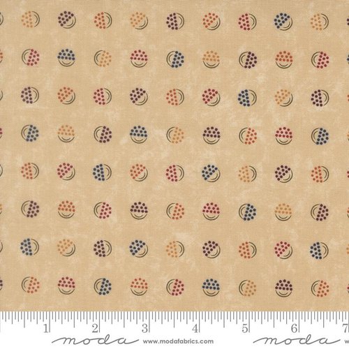 Honeysuckle Farm Dots Dandelion - Quilt Fabric