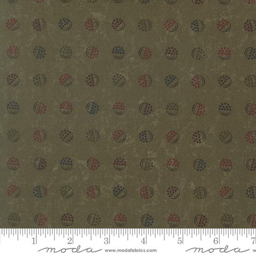 Honeysuckle Farm Dots Leaf - Quilt Fabric