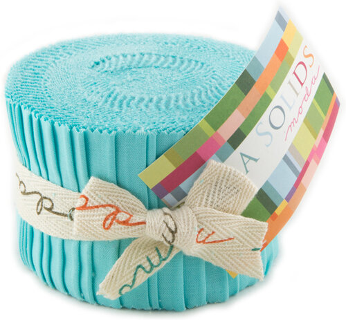 Aqua Bella Solids - Junior Jelly Roll