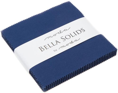 Nautical Blue Bella Solids - Charm Pack