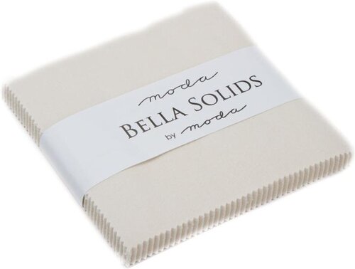 Bella Solids Charm Eggshell - Charm Pack