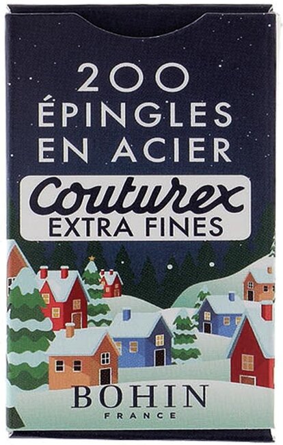 X-Fine Pins 200ct Christmas Village