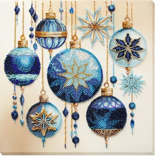 Crystal Patterns - Christmas Bead Embroidery Kit