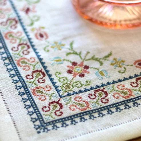 Santorini Floral - Cross Stitch Kit