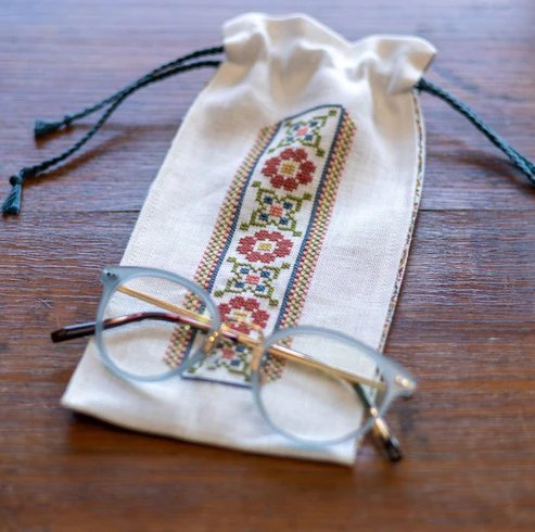 Ione Lined Bag - Cross Stitch Kit