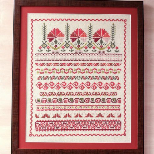 Kefalonia Carnations - Cross Stitch Pattern