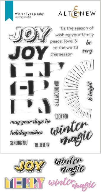 Winter Typography - Stamp And Die