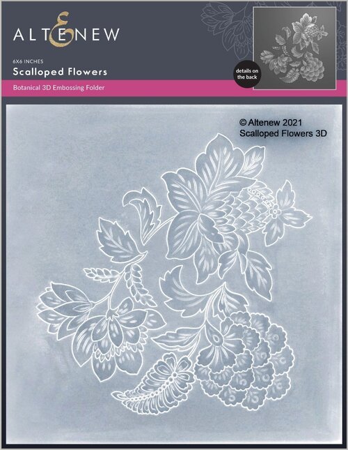 Scalloped Flowers - 3D Embossing Folder