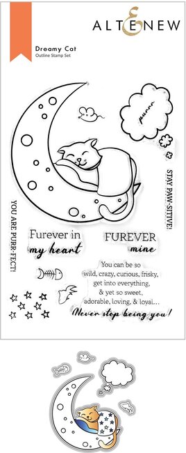 Dreamy Cat - Stamp and Die Set