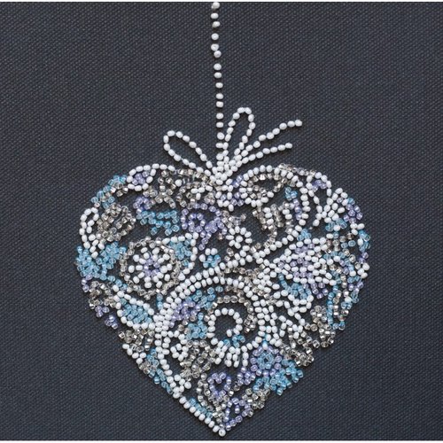 Lace Heart - Bead Embroidery Kit