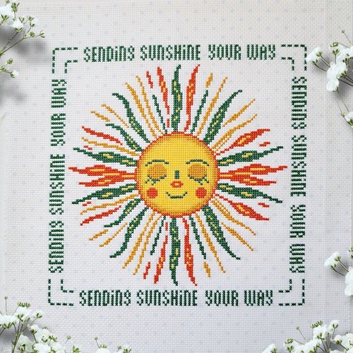 Sending Sunshine - Cross Stitch Pattern