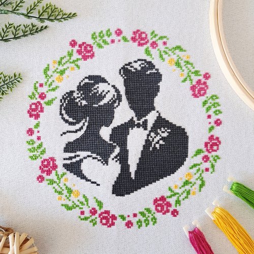 Mr and Mrs - Cross Stitch Pattern