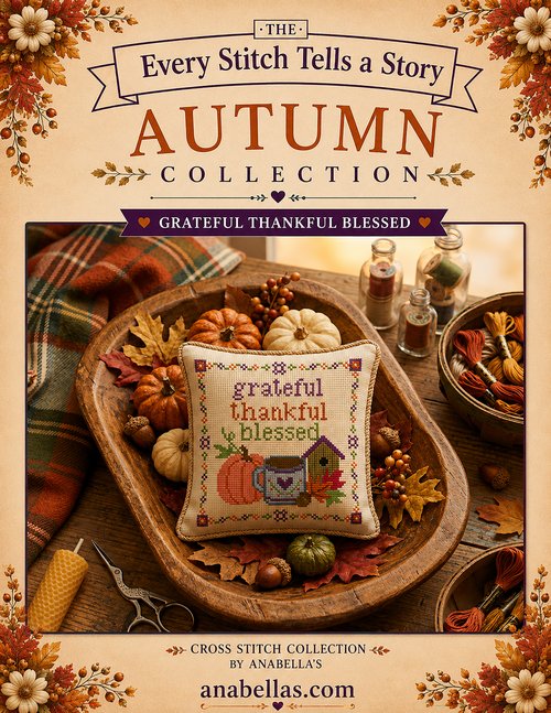 Story Collection: Grateful Thankful Blessed - Cross Stitch
