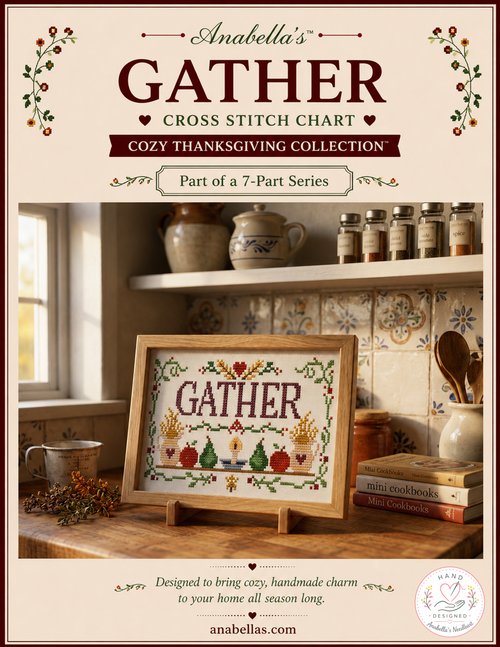 Cozy Thanksgiving: Gather - Cross Stitch Pattern