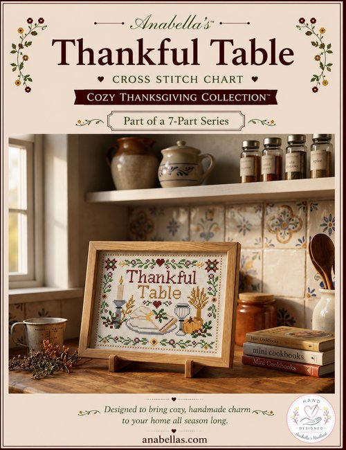Cozy Thanksgiving: Thankful Table - Cross Stitch Pattern