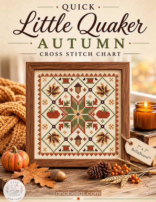 Quick Little Quaker Autumn - Cross Stitch Pattern