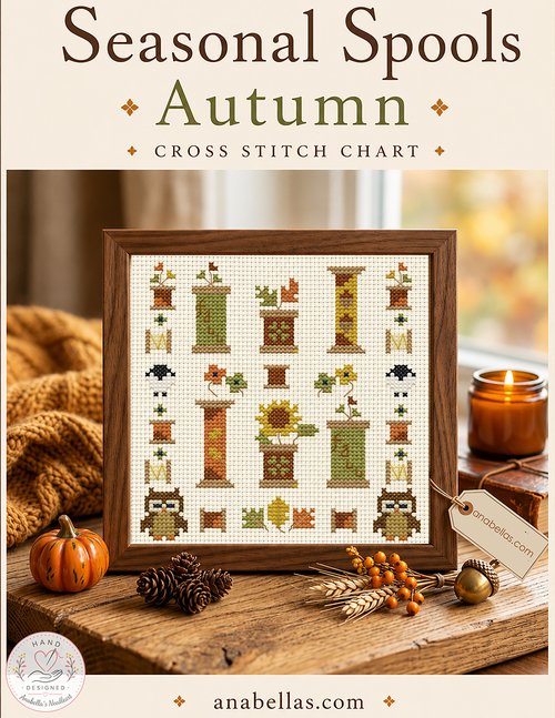 Seasonal Spools: Autumn - Cross Stitch Pattern