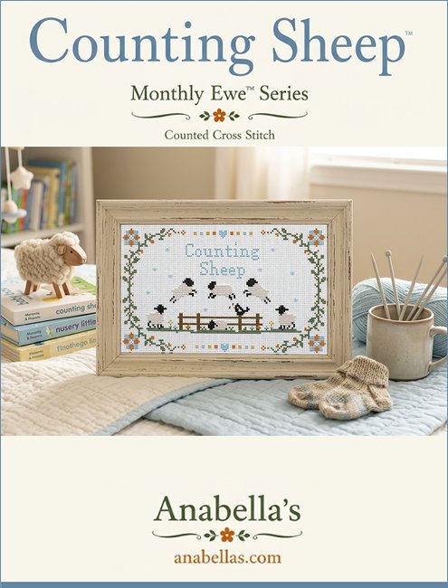 Monthly Ewe: Counting Sheep - Cross Stitch Pattern