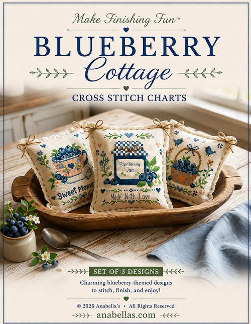 Blueberry Cottage Collection - Cross Stitch Pattern